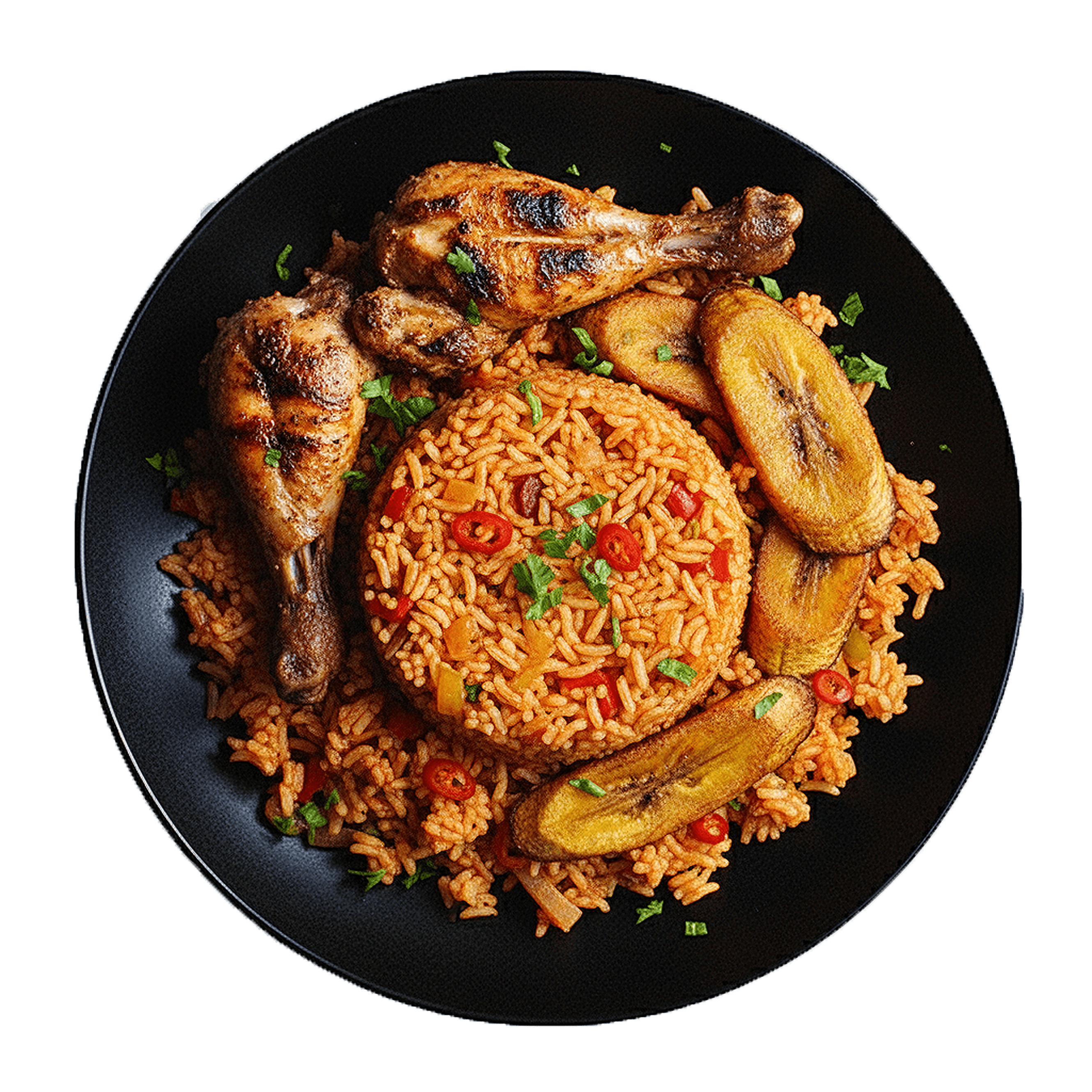 Jollof rice with chicken